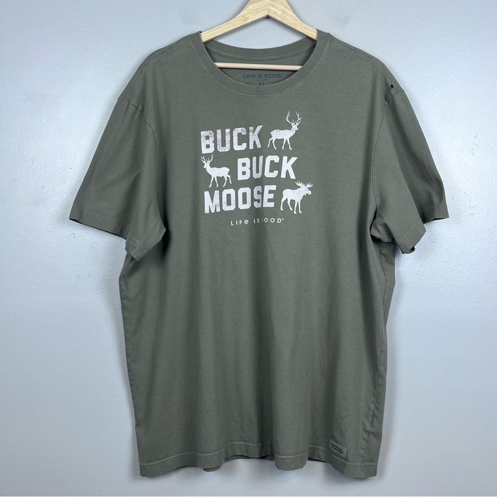 Life Is Good Men's 100% Cotton Graphic Print Crusher Tee Size XL; Hunting